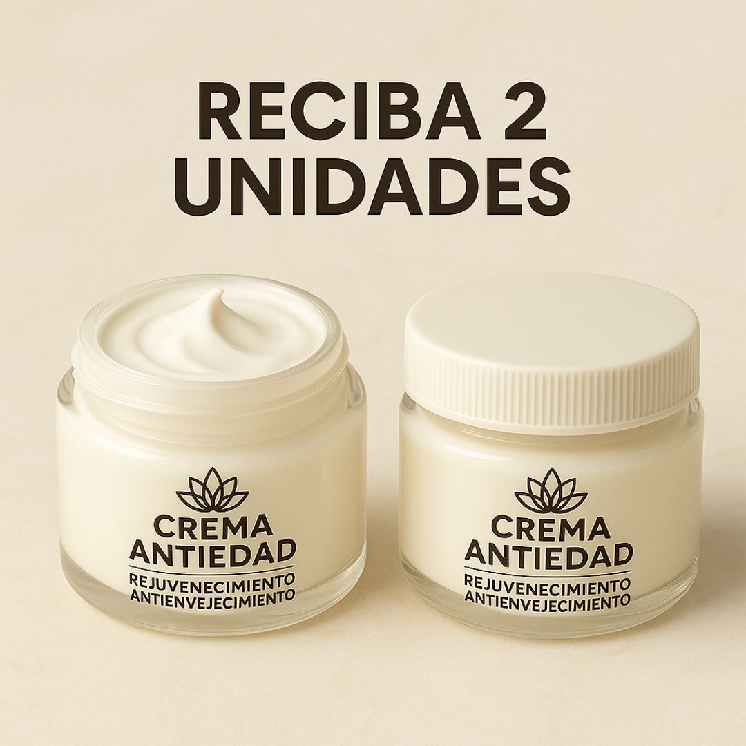 COMPRA 1 Y LLEVA 2 - Crema Rejuvenecedora y Anti-Envejecimiento - PAGUE AL RECIBIR